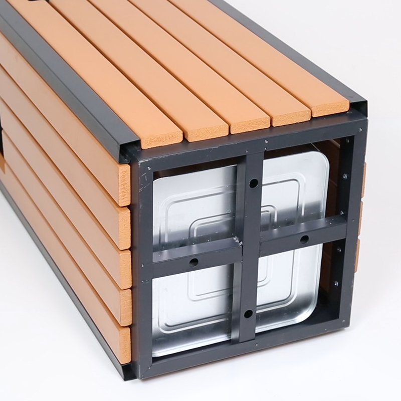 Cubo de basura al aire libre de gran venta para Asian HW-36